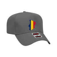 Chad Flag Map Drawing Line Art Adjustable Baseball Cap | Artistshot