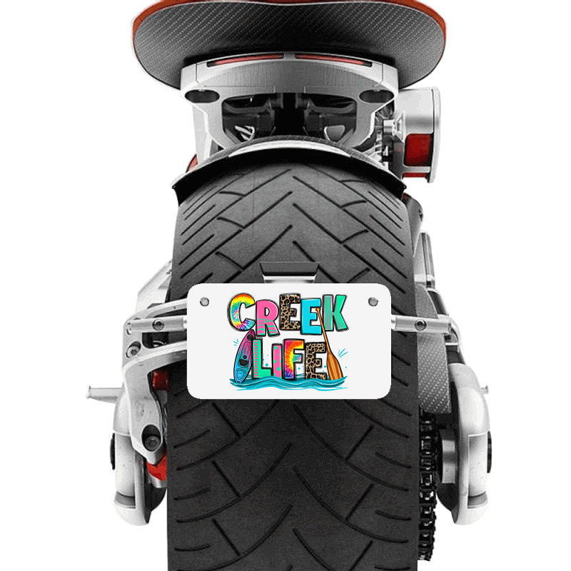 Creek Life Kayaking Motorcycle License Plate | Artistshot