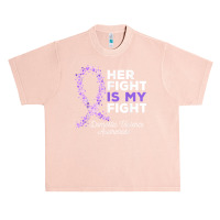 Her Fight Is My Fight   Domestic Violence Awareness Ribbon T Shirt Urban Heavy T-shirt | Artistshot