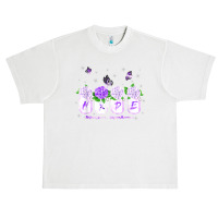 Hope Hydrangea Flower Butterfly Domestic Violence Awareness T Shirt Urban Heavy T-shirt | Artistshot