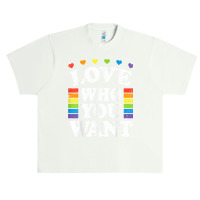 Love Who You Want Rainbow Lgbtq Heart Price Proud Rainbow T Shirt Urban Heavy T-shirt | Artistshot