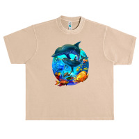 Dolphin Sea Life Save The Ocean Marine Biology Aquarium Urban Heavy T-shirt | Artistshot