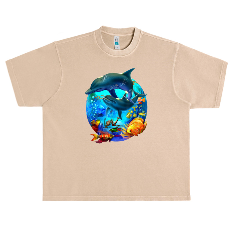 Dolphin Sea Life Save The Ocean Marine Biology Aquarium Urban Heavy T-shirt | Artistshot