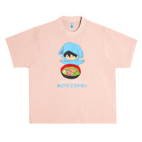 Just A Boy Who Loves Anime And Ramen Funny Anime Urban Heavy T-shirt | Artistshot