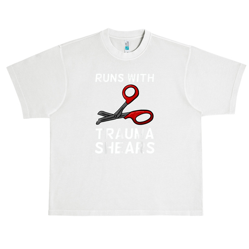 Runs With Trauma Shears Emt Emergency Medical Technician Ems Urban Heavy T-shirt | Artistshot