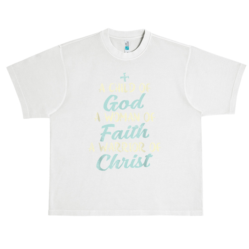 Child God Woman Faith Warrior Christ Jesus Christian Gift T Shirt Urban Heavy T-shirt | Artistshot