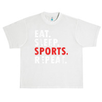 Eat Sleep Sports Repeat Athlete Athletic Fan Game Tv T Shirt Urban Heavy T-shirt | Artistshot