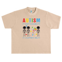 Autism Is Not A Disability It's A Different Ability Urban Heavy T-shirt | Artistshot