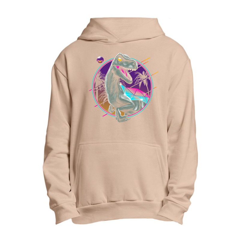 Rad Velociraptor Urban Pullover Hoodie | Artistshot