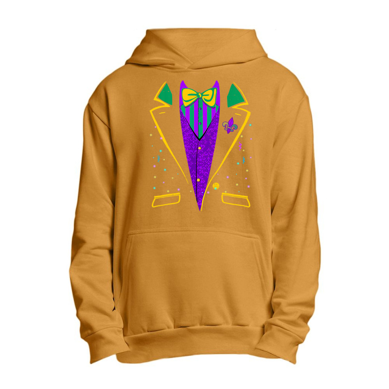 Mardi Gras Tuxedo Costume  Carnival Parade Design Urban Pullover Hoodie | Artistshot