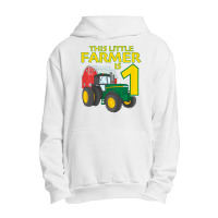 Kids 1 Year Old Green Farm Tractor Birthday Party Farmer 1st Gift T Sh Urban Pullover Hoodie | Artistshot