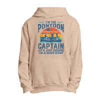 Funny Pontoon I'm The Captain Retro Boat Owner Boating Gift Tank Top Urban Pullover Hoodie | Artistshot