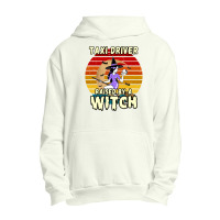 Taxi Driver Raised By A Witch, Halloween Design For Taxi Drivers Urban Pullover Hoodie | Artistshot