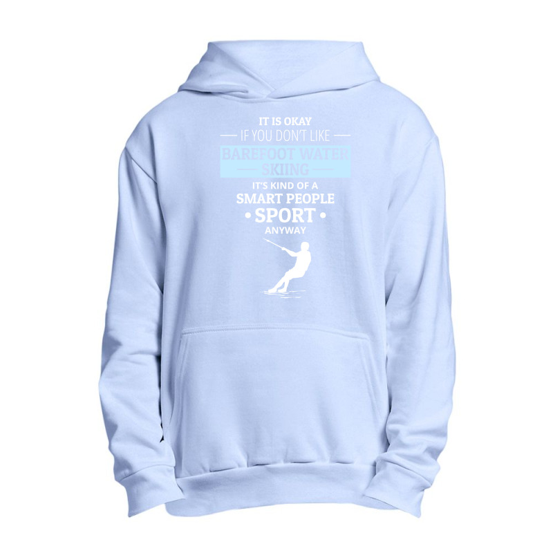 Barefoot Skiing Water Sport Motorboat Urban Pullover Hoodie by Tasteful Tees | Artistshot