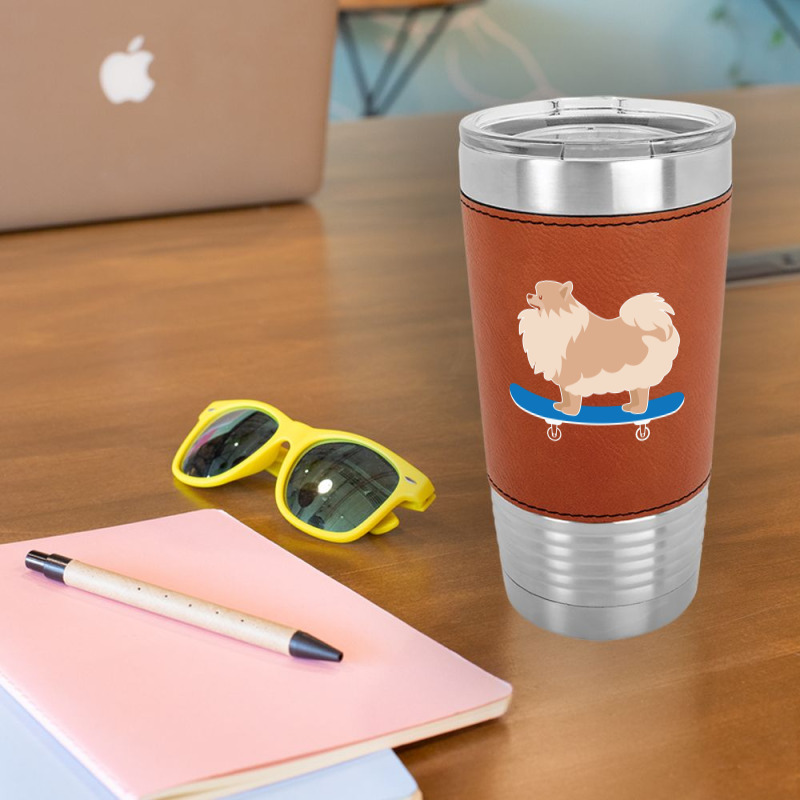 Funny Skateboarding Bassett Hound Dog 23418523 Leatherette Tumbler | Artistshot