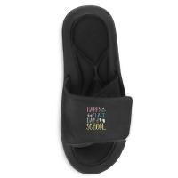 Happy Last Day Of School Flip Flops Glasses Summer Teacher Slide Sandal | Artistshot