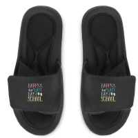 Happy Last Day Of School Flip Flops Glasses Summer Teacher Slide Sandal | Artistshot