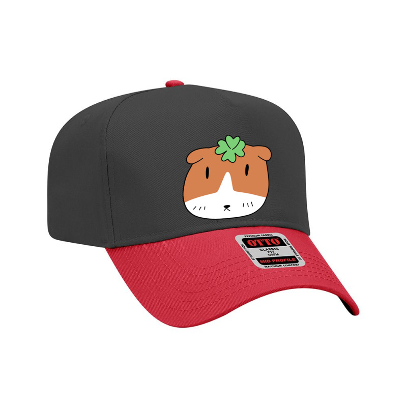 Lucky Guinea Pig Face Adjustable Baseball Cap | Artistshot