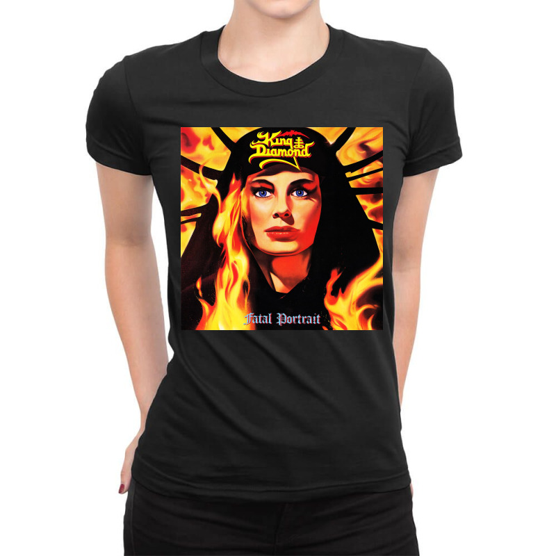 King Diamond Fatal Portrait Tour 2022 Ladies Fitted T-Shirt by holmess82 | Artistshot