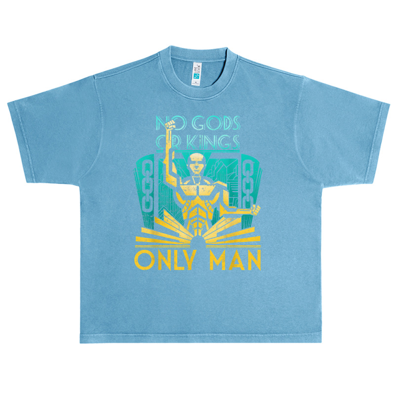 Objectivist Atheist Libertarian No Gods Or Kings Only Man T Shirt Urban Heavy T-shirt | Artistshot