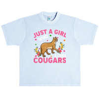 Cougar Animal Lover Just A Girl Who Loves Cougars T Shirt Urban Heavy T-shirt | Artistshot