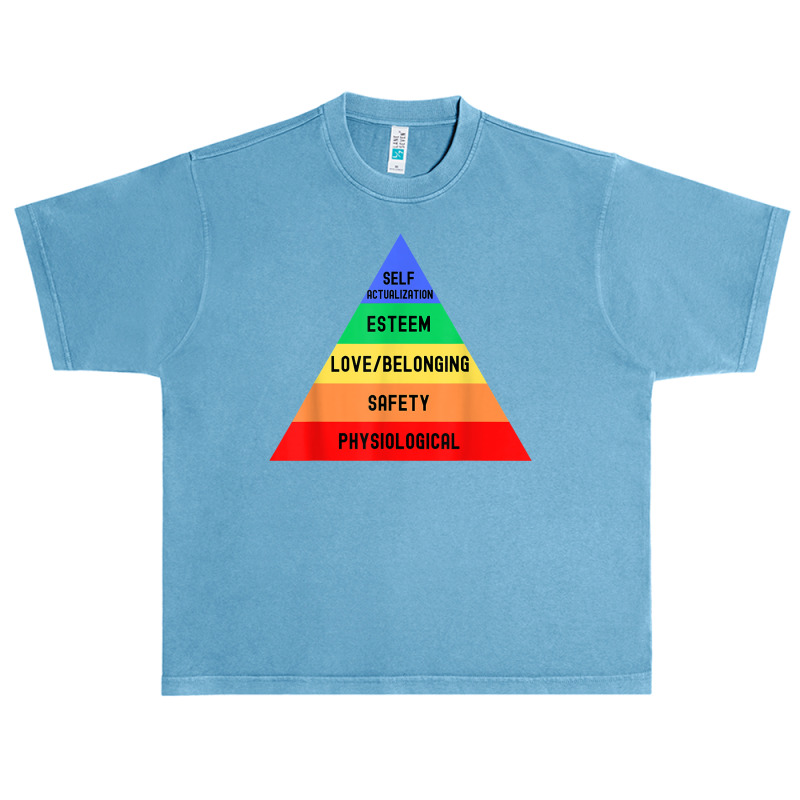 Maslow's Hierarchy Of Needs   Clinical Psychology, Psych T Shirt Urban Heavy T-shirt | Artistshot