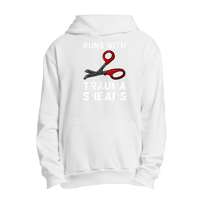 Runs With Trauma Shears Emt Emergency Medical Technician Ems Urban Pullover Hoodie | Artistshot