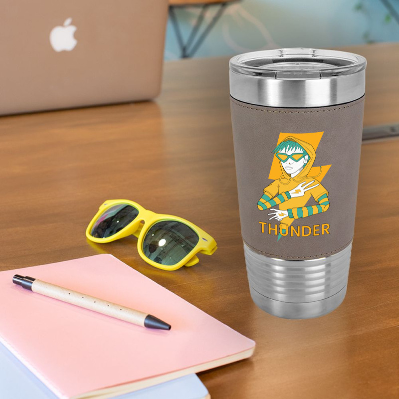 Thunder Man Leatherette Tumbler | Artistshot