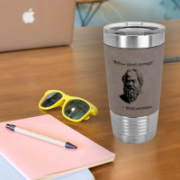 Meh Good Enough Sarcasm Leatherette Tumbler | Artistshot