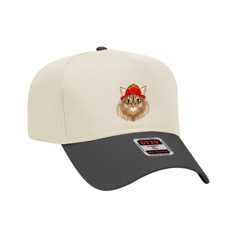 Cat Lover I Fireman Cat I Firefighter Siberian Cat Premium Adjustable Baseball Cap by Yuh2105 | Artistshot