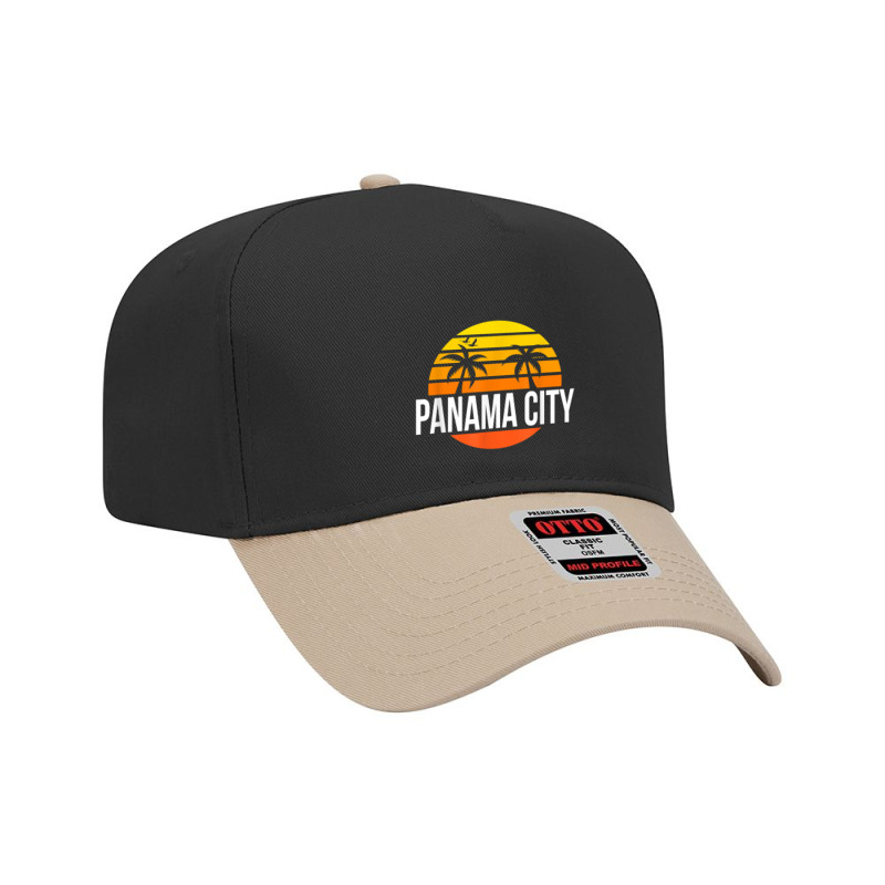 Panama City Florida Vintage T Shirt Retro Beach Style Adjustable Baseball Cap by kogmor58594 | Artistshot