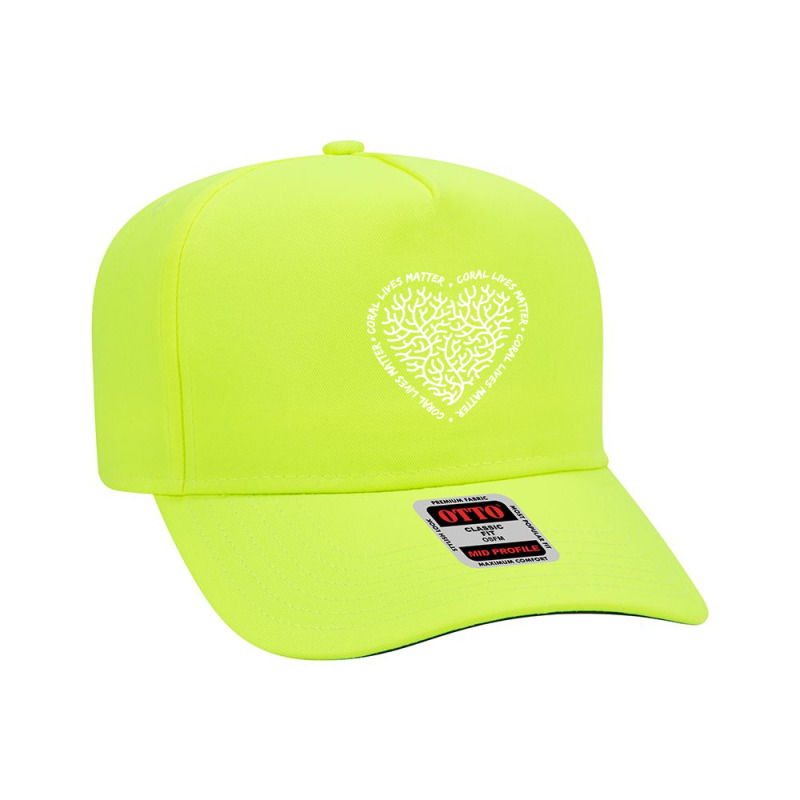 Coral Love Heart Adjustable Baseball Cap | Artistshot