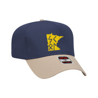 Skol Purple Yellow Vikings Runes Vintage Minnesota Gifts T Shirt Adjustable Baseball Cap | Artistshot