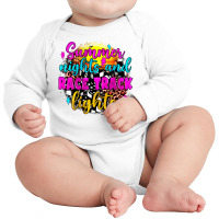 Summer Nights And Race Track Lights Long Sleeve Baby Bodysuit | Artistshot