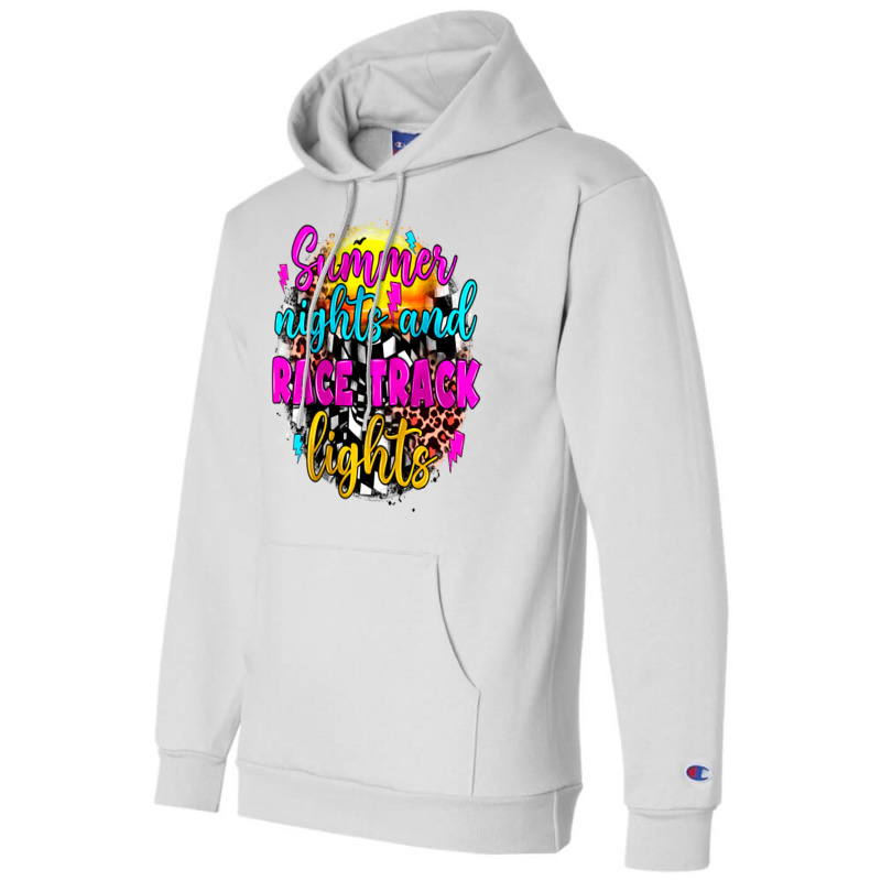 Summer Nights And Race Track Lights Champion Hoodie by JahusDesignShop | Artistshot