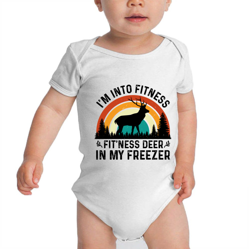 I'm Into Fitness Fit'ness Deer In My Freezer Baby Bodysuit by Perfect Designers | Artistshot