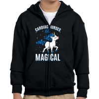 Cardiac Nurses Are Magical Unicorn Job Cardiology Profession Youth Zipper Hoodie | Artistshot