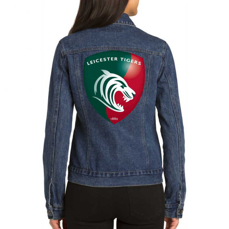 Leicester Tigers Ladies Denim Jacket by SomArt | Artistshot