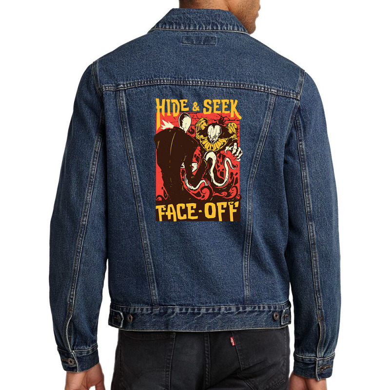 Hide & Seek – Face Off Men Denim Jacket by CUSER3949 | Artistshot