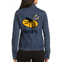 Wasps Ladies Denim Jacket | Artistshot