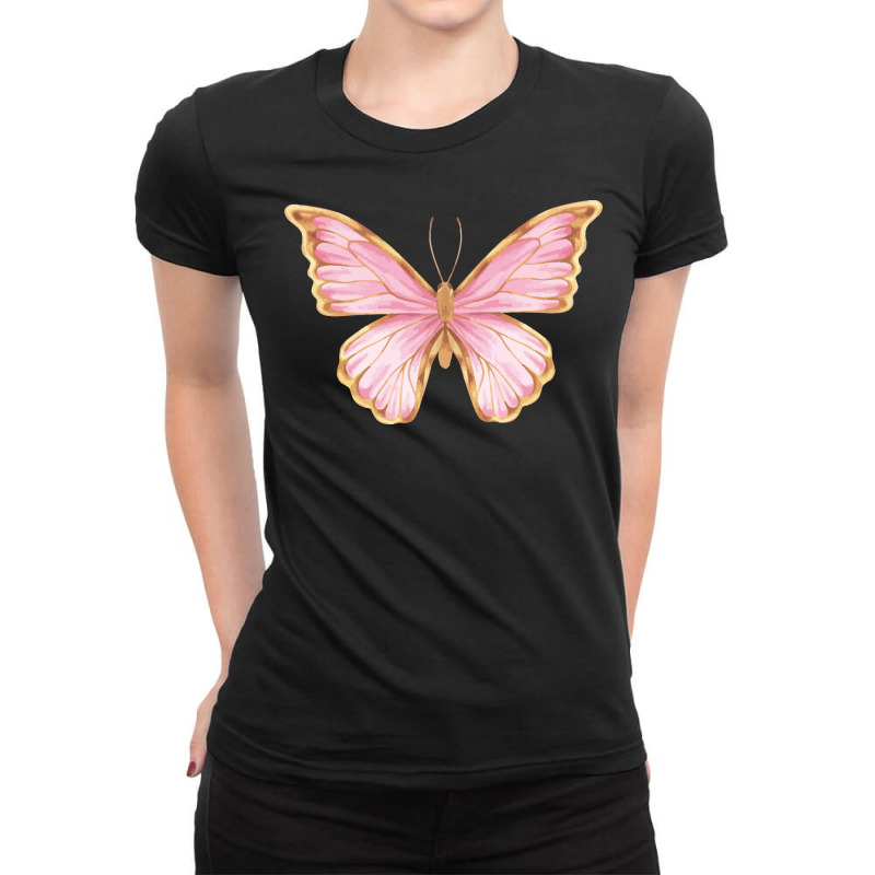 Butterfly Ladies Fitted T-Shirt by Şenay | Artistshot