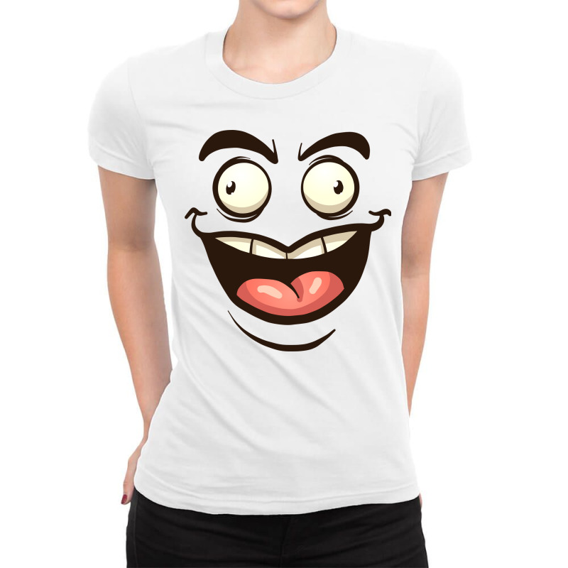 Fun Face Ladies Fitted T-Shirt by Şenay | Artistshot