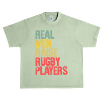 Proud Dad Shirt Real Men Raise Rugby Players Gift T Shirt Urban Heavy T-shirt | Artistshot