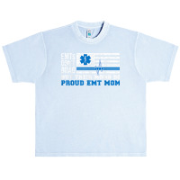 Emt Mom Proud Emergency Medical Technician Mama T Shirt Urban Heavy T-shirt | Artistshot