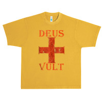 Mens Deus Vult Crusade Medieval Cross Templar Knighthood Tank Top Urban Heavy T-shirt | Artistshot