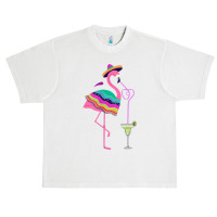 Flamingo Flamingo Drinking Margarita Mexican Poncho Cinco De Mayo 310 Urban Heavy T-shirt | Artistshot