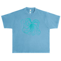 Vintage Octopus Cool Retro Marine Biologist Ocean Sea Life Tank Top Urban Heavy T-shirt | Artistshot