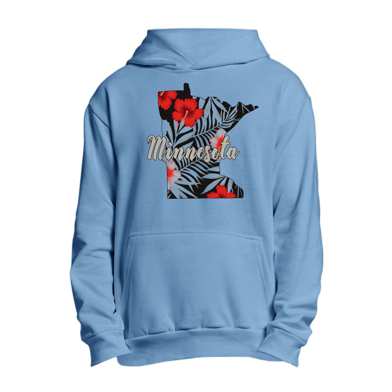 Minnesota Map Urban Pullover Hoodie | Artistshot