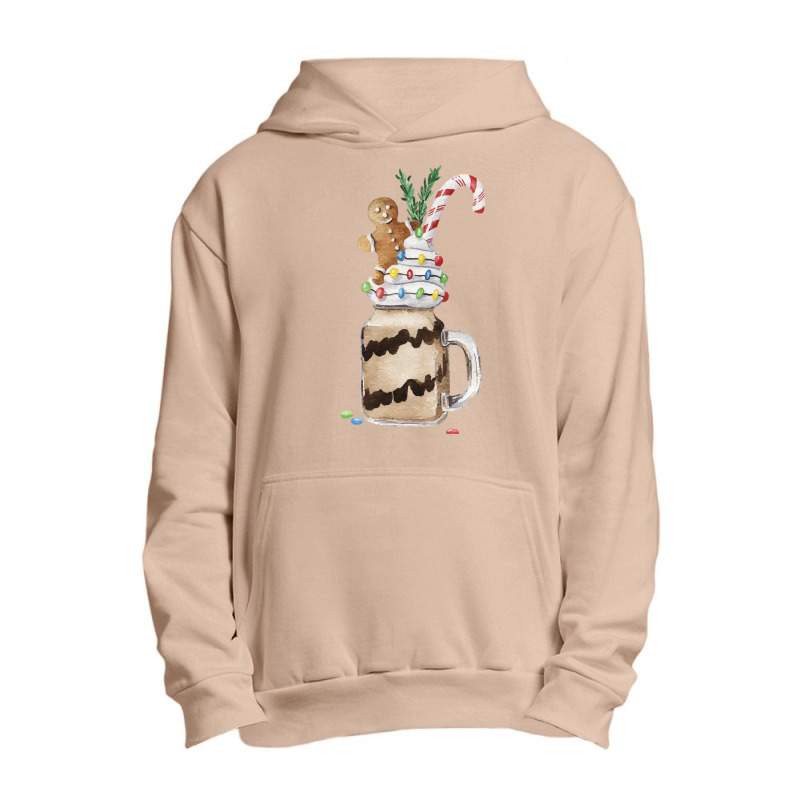 Gingerbread Man Candy Monstershake T  Shirt Christmas Gingerbread Choc Urban Pullover Hoodie by salesmanhuh | Artistshot