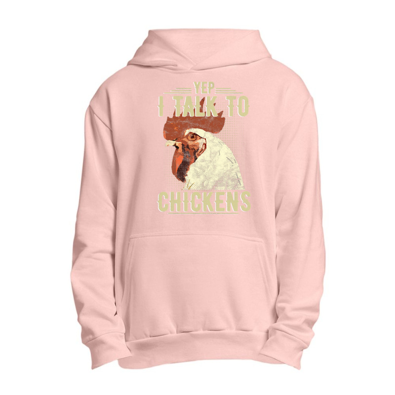 Chicken Chick Yep Im Talk Chickens Funny Chicken Animal Distressed Sty Urban Pullover Hoodie | Artistshot